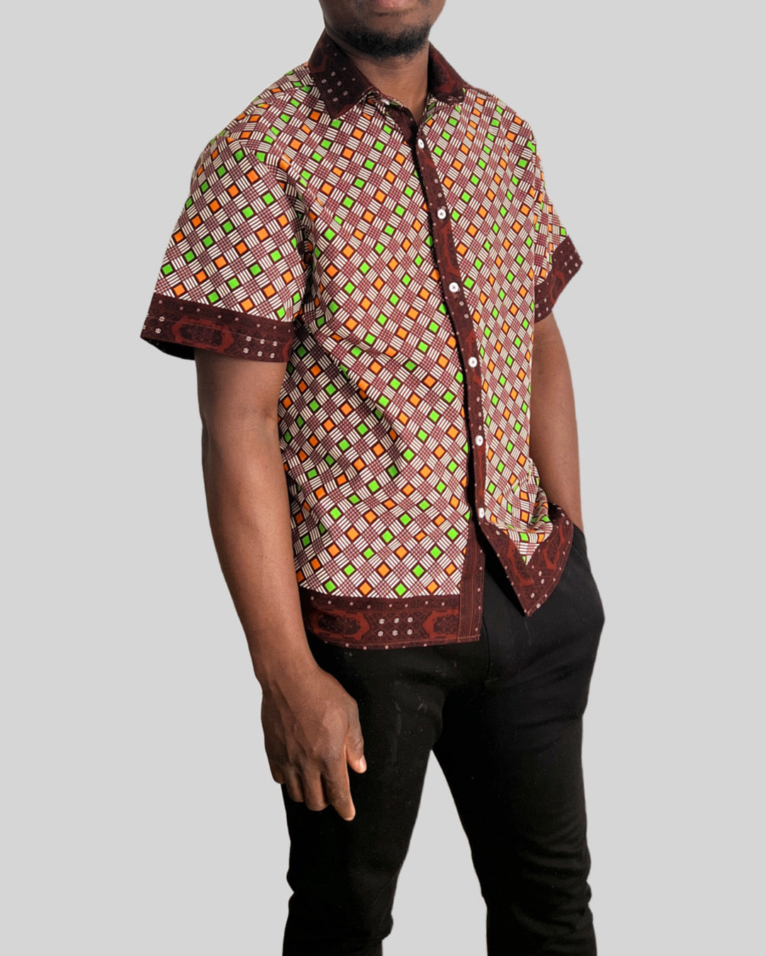 Hemd für Männer | Afrikanisches Herrenhemd, Ankara Shirt | Yemssyro