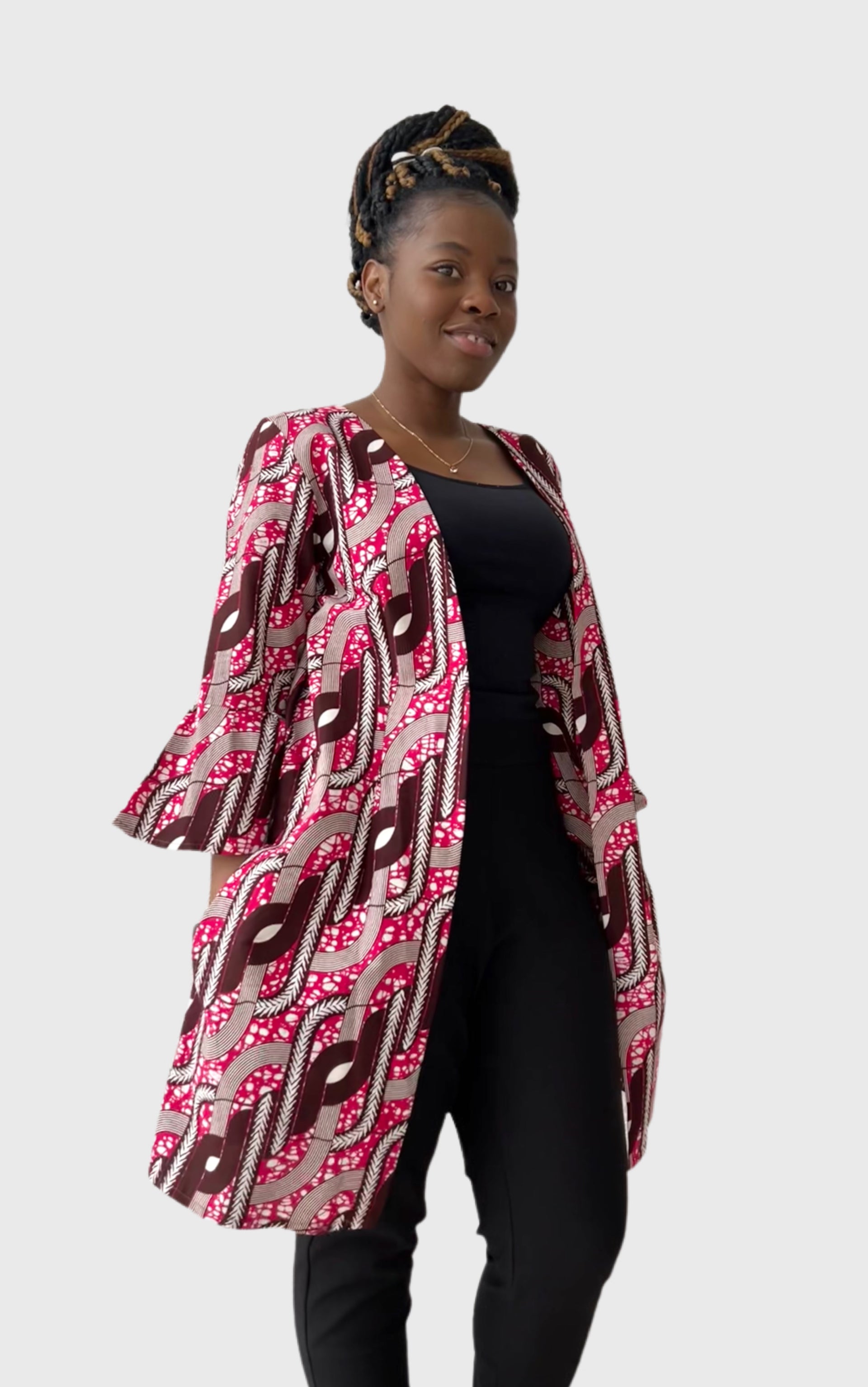 Afrikanische Kimono, Ankara Damen-Jacke