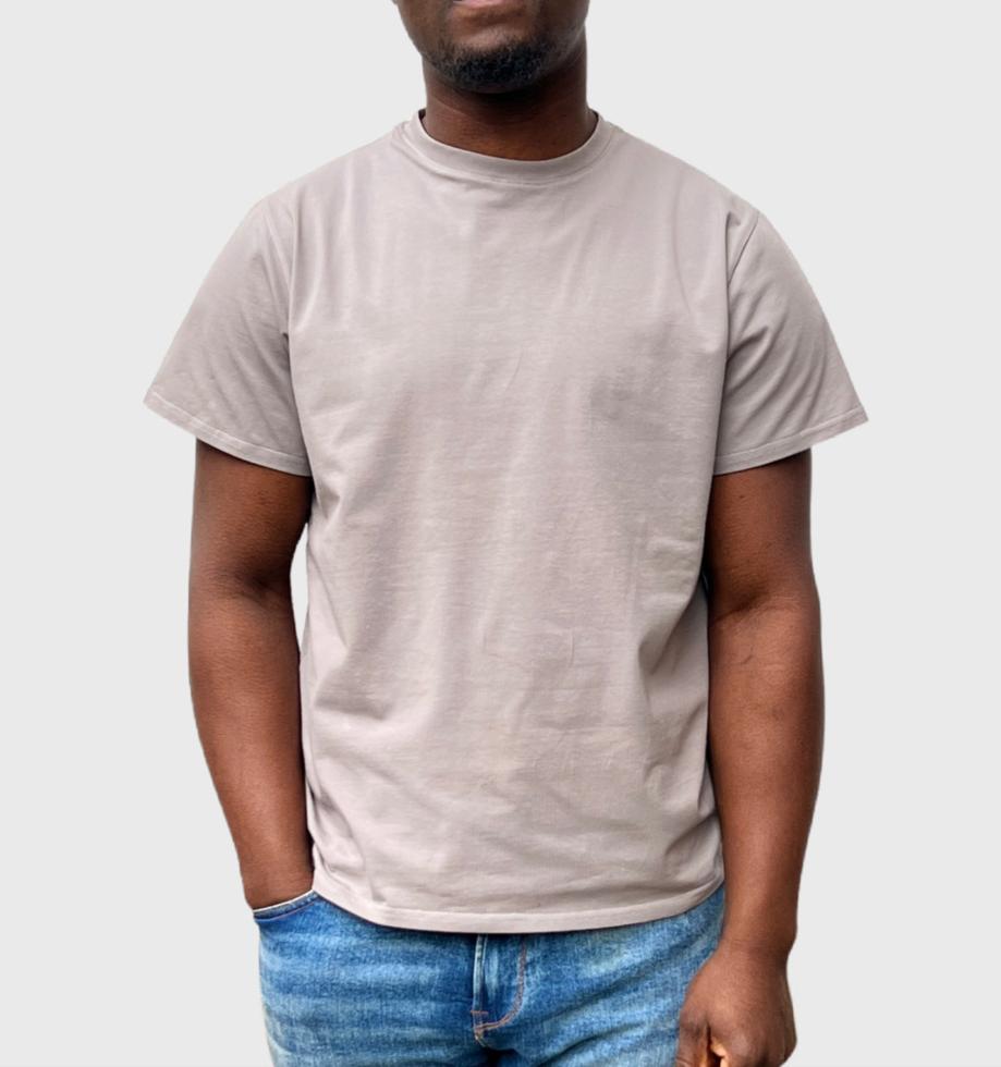 Herren T-Shirt, Kurzarm | Männer T-Shirt - Grau, Größe XS- 4XL | Yemrotshirt