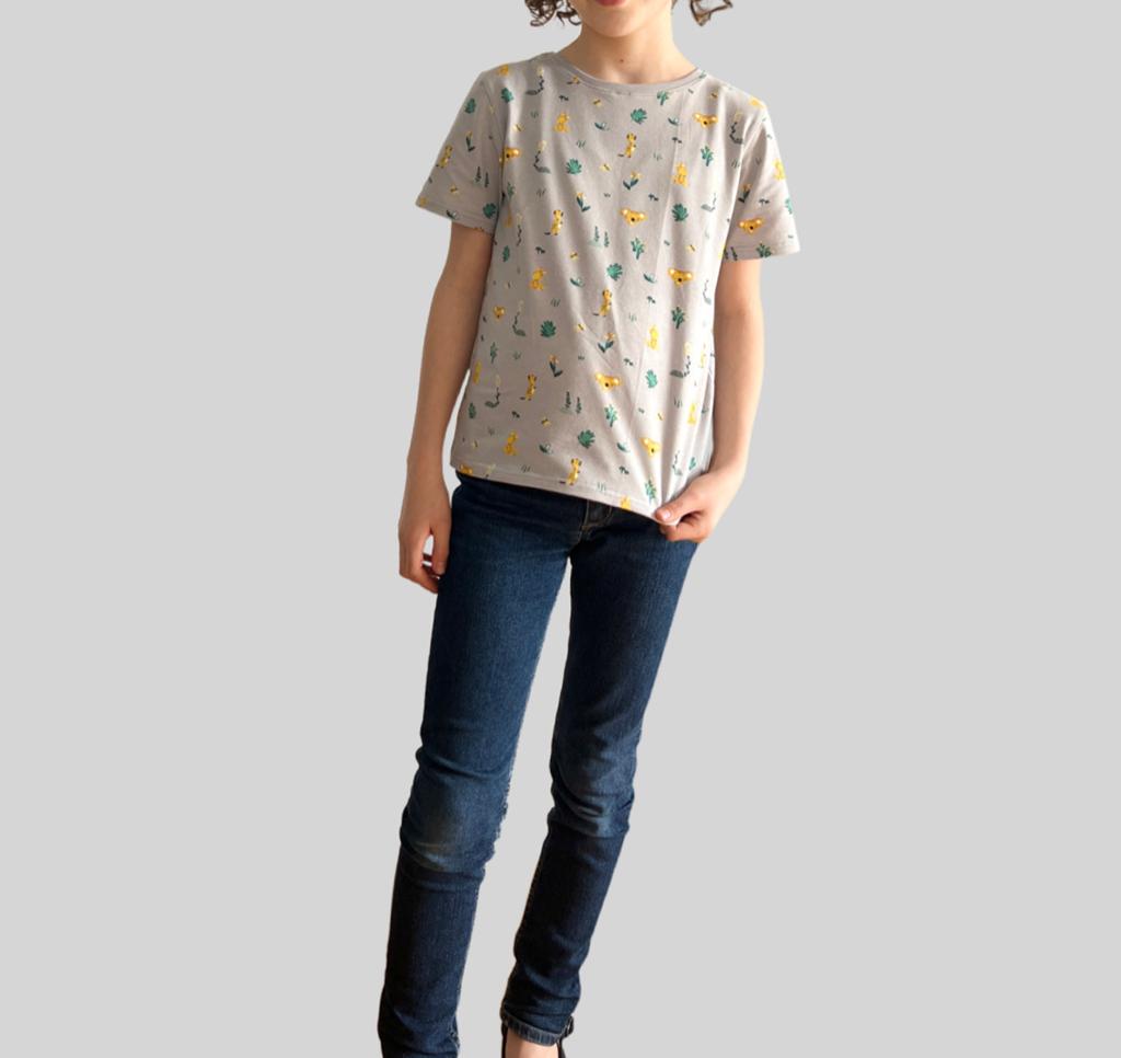 Mädchen T-Shirt, Bio-Baumwolljersey OEKO-TEX Größe 98 bis 164  | Yemssyro